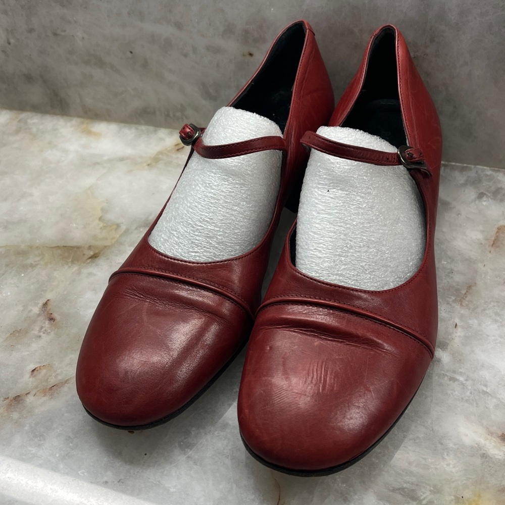 Banana Republic Red Mary Jane Flats